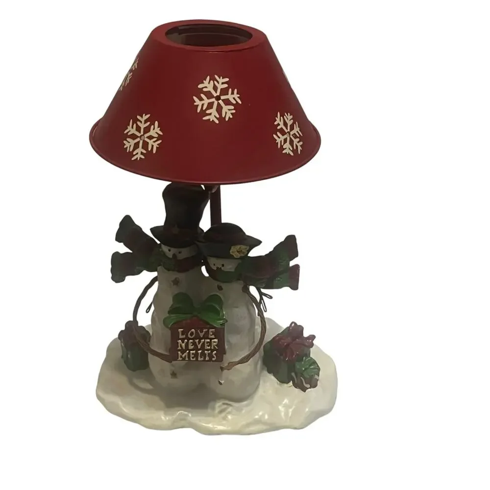 Yankee Candle Snowman Couple Candle Lamp